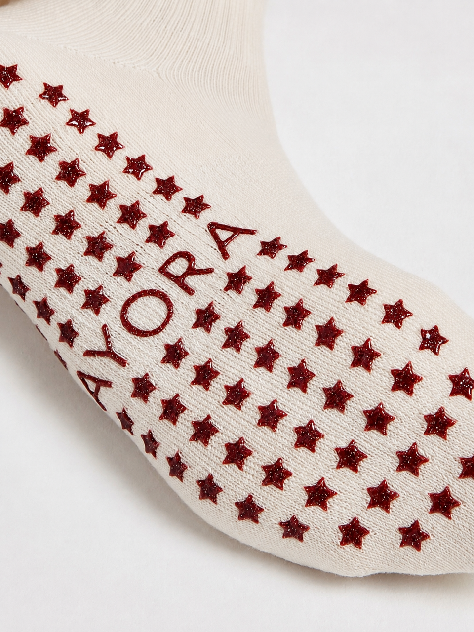 Chaussettes antidérapantes Pilates « Pilates Queen» – Bordeaux à Paillettes