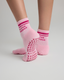 Chaussettes antidérapantes Pilates « Pilates Princess» – Rose à paillettes
